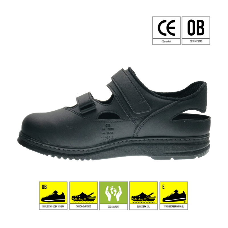 105393-03-Calvani-sort-arbejdssko-køkkensko-træsko-klikniksko-fra-reporto