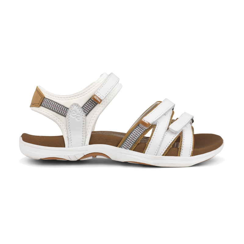 Green Comfort Corsica sandal hvid REPORTO