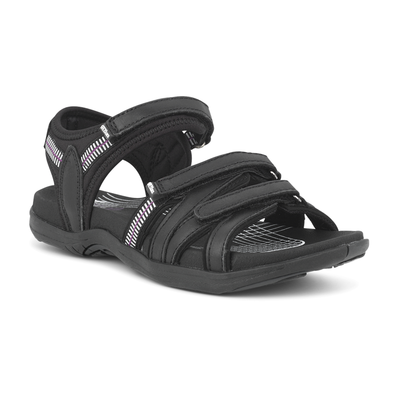 stabil Væsen blåhval Green Comfort Corsica sandal sort - REPORTO SKO