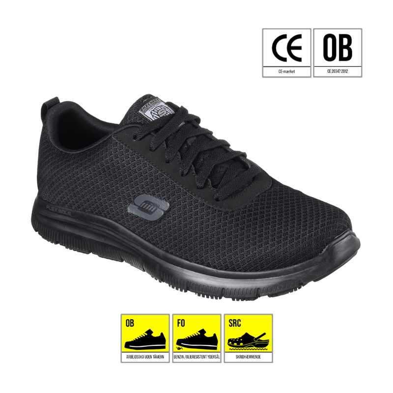 Fredag frynser statsminister Skechers Work FO SRC Mens Relaxed Fit Flex Advantage SR arbejdssko -  REPORTO SKO