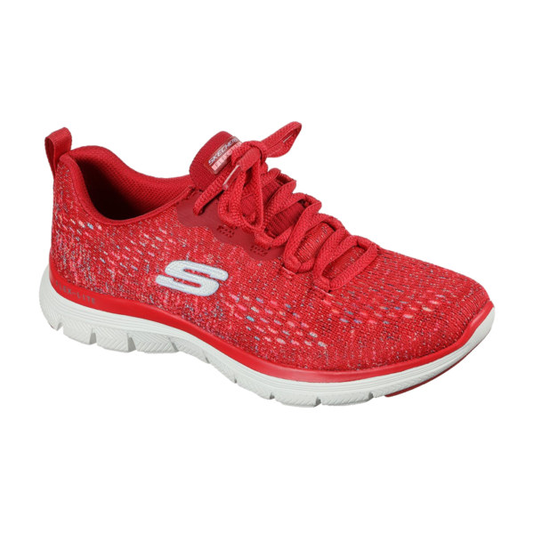 Skechers-Womens-Flex-Appeal-4-Vivid-Spirit-sneaker-rød
