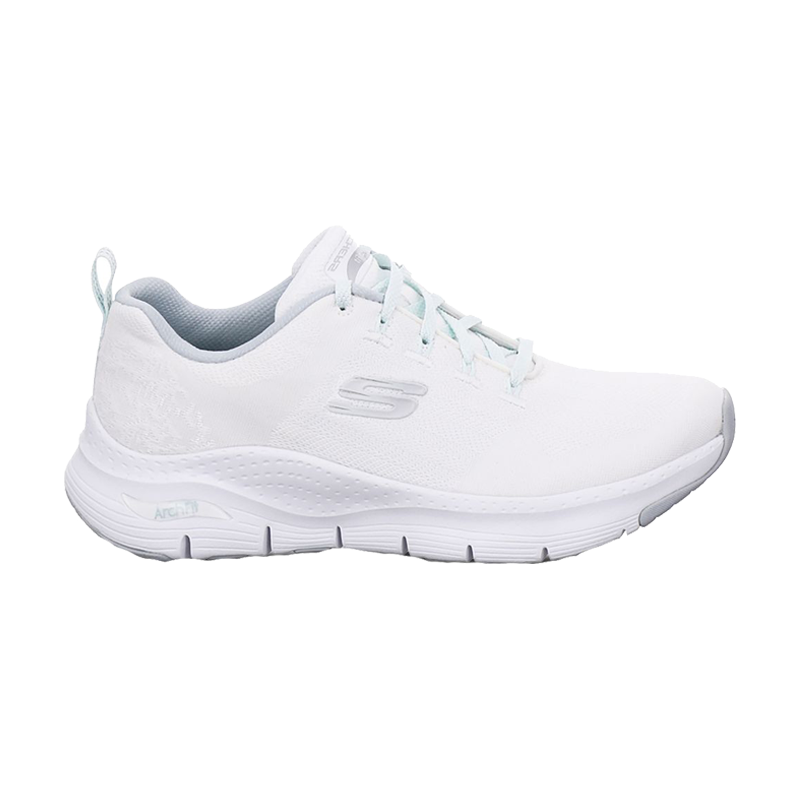 obligat andrageren undertøj Skechers Womens Arch Fit Comfy Wave sneaker hvid - REPORTO SKO