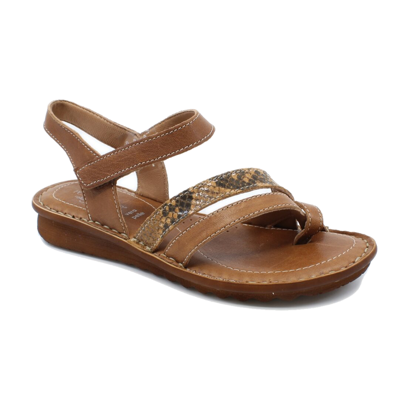 Forinden selv patron Relaxshoe sandal brun - REPORTO SKO