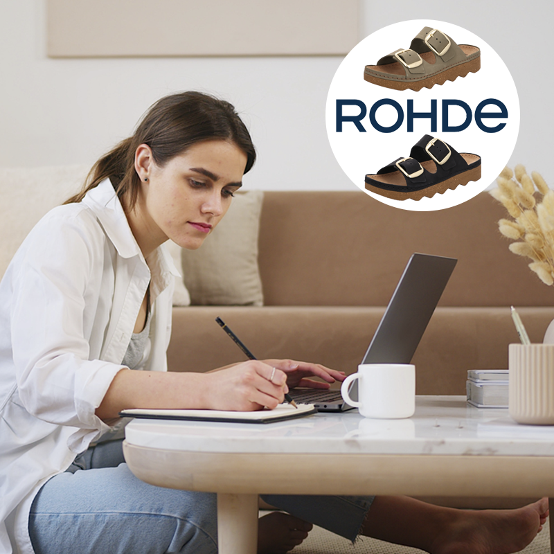 Uskyldig stavelse smeltet Rohde Foggia sandal med 2 remme grøn - REPORTO SKO
