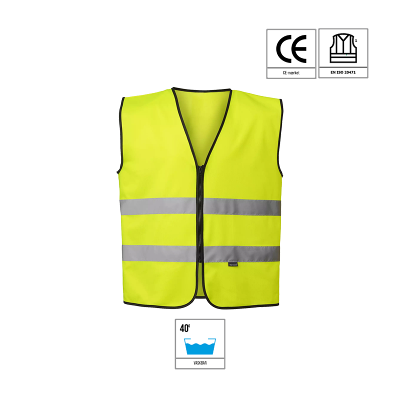 Top Swede overtræksvest gul fra reporto