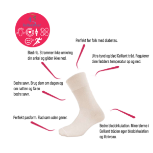 diabetes strømpe reflexwear tynd