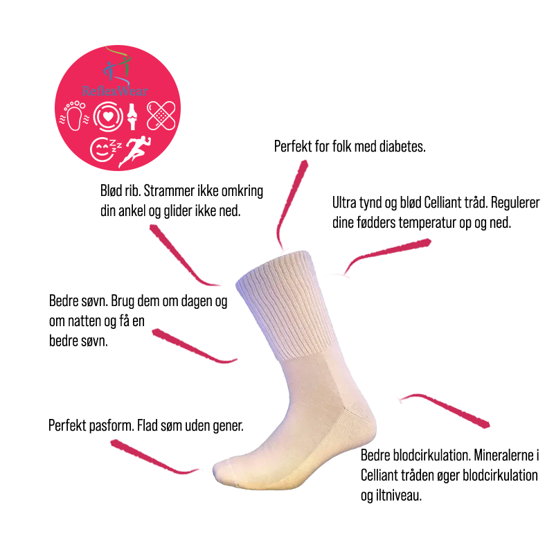 diabetes strømpe reflexwear